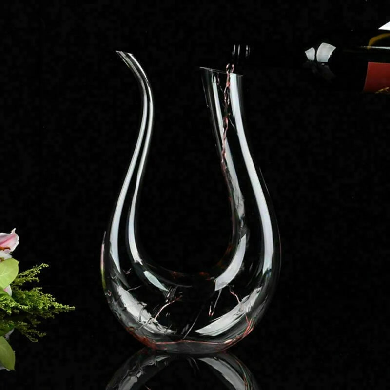 Crystal U-shaped  Wine Decanter